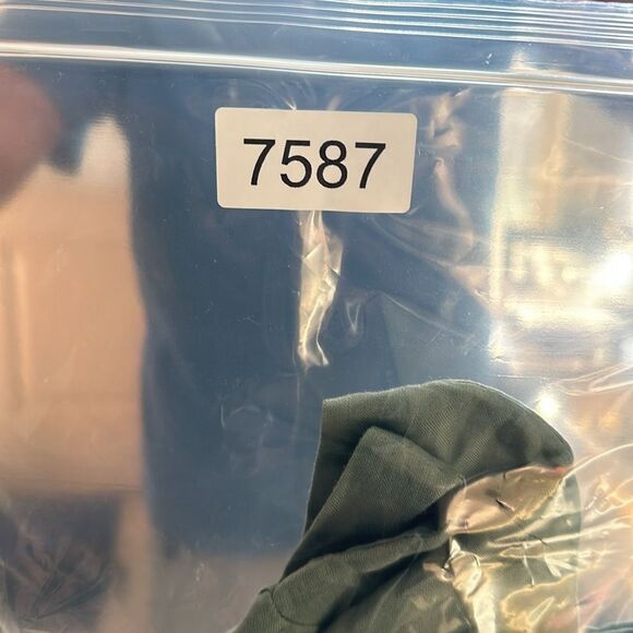 NWT Harshman Plus Size Bloom Dress Olive Green Long Sleeve 100% Linen - Size 2XL - Picture 8 of 8